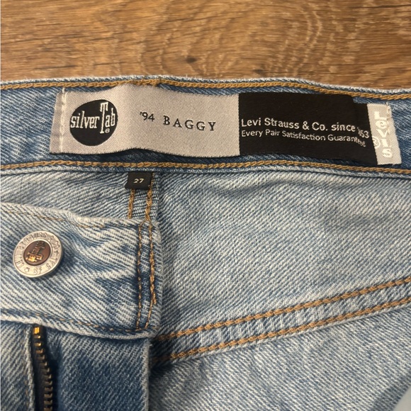 Levi’s SilverTab ’94 Baggy Jeans – Light Wash, Size W27/L31, Y2K Vintage Style - Picture 3 of 6
